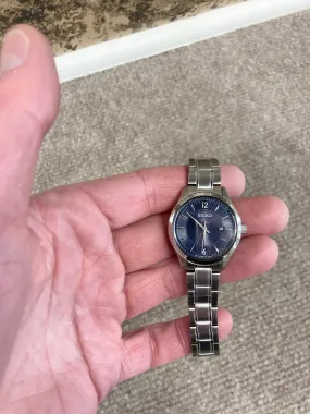 Women's Seiko Blue Dial Stainless Steel Watch