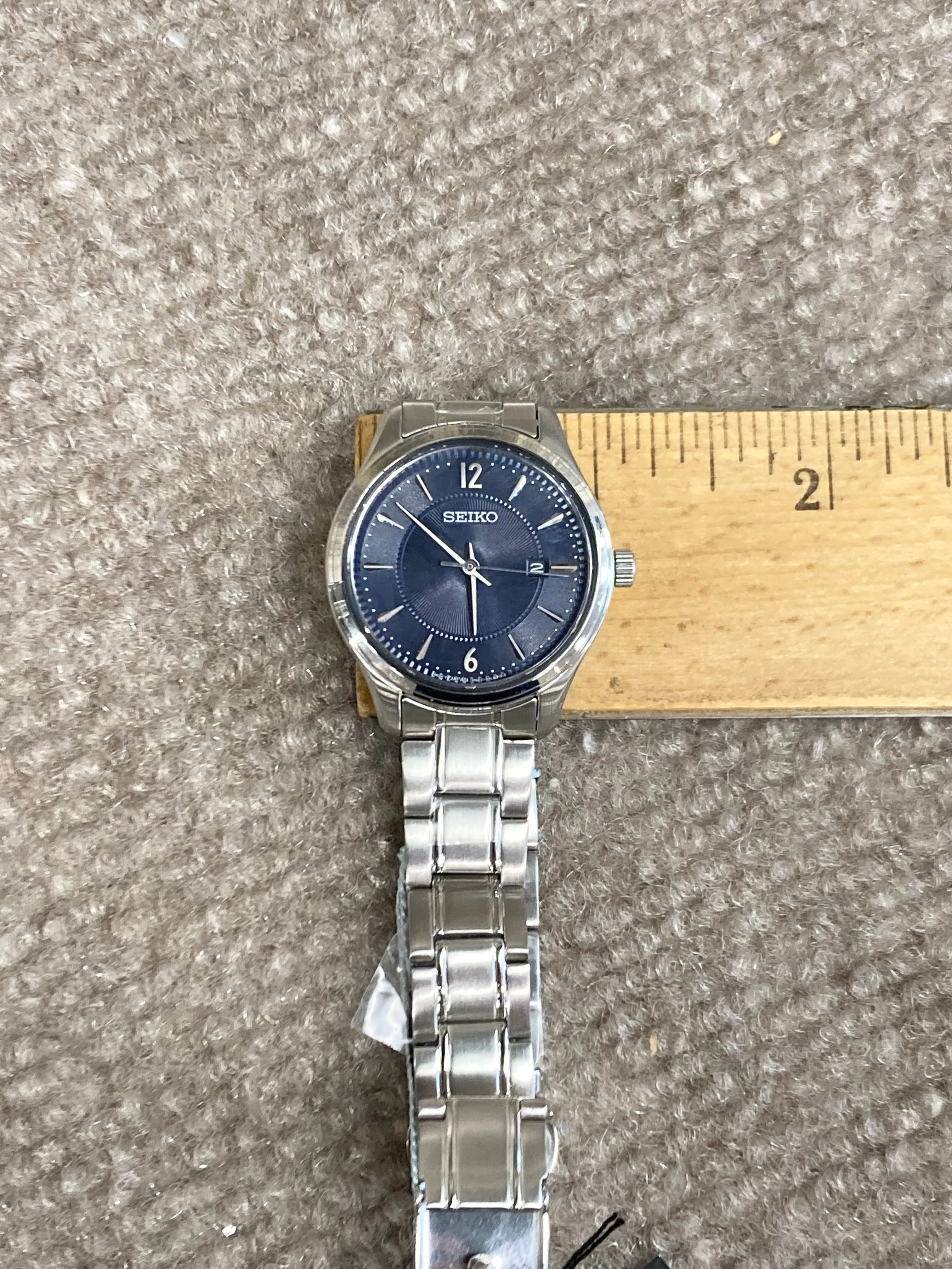 Women's Seiko Blue Dial Stainless Steel Watch