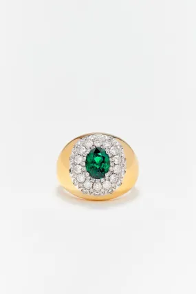 YVONNE LÉON | DIAMOND EMERALD RING