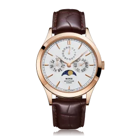 ZEROO C1 CLASSIC MOON PHASEQUARTZ WATCH FOR GENTS - ZC001RWH